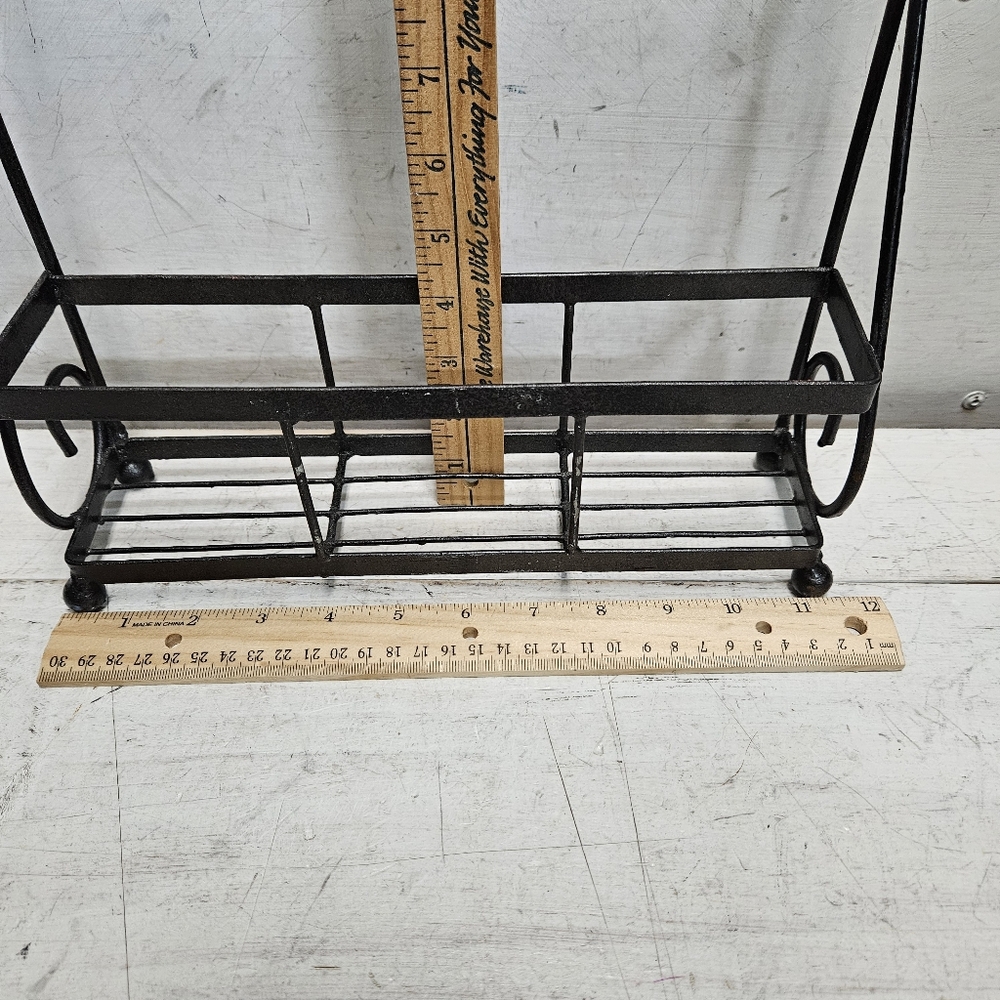 Metal Spice Rack Kitchen Decor Wall Mount Countertop Shelf Display - Picture 6 of 7